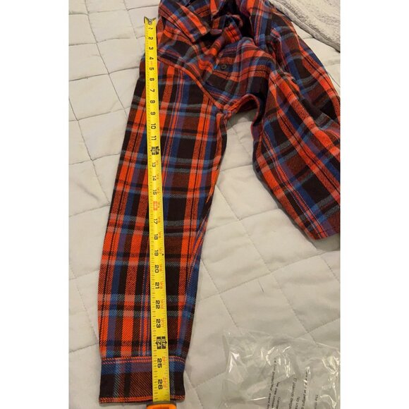 Cotopaxi Men’s Plaid Flannel Heavyweight Shacket Size S 100% Organic Cotton Snap - Picture 4 of 8